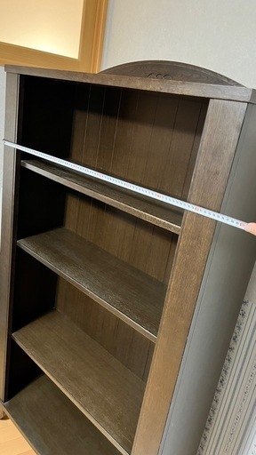 木製棚 本棚 シェルフ ダークブラウン