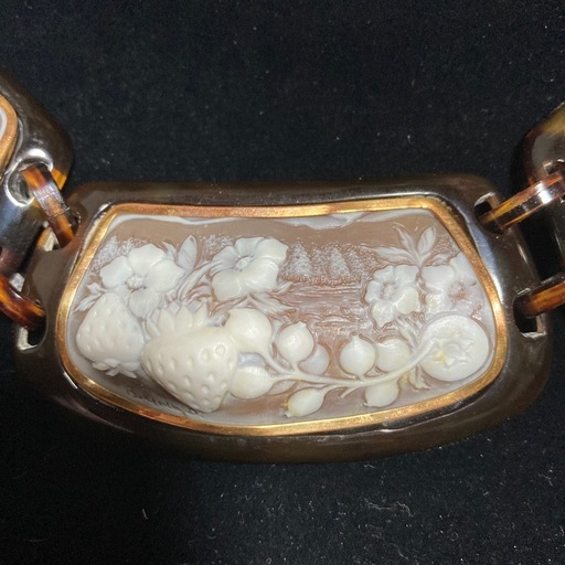 FOND JEWELRY カメオ ベッコウ ネックレス