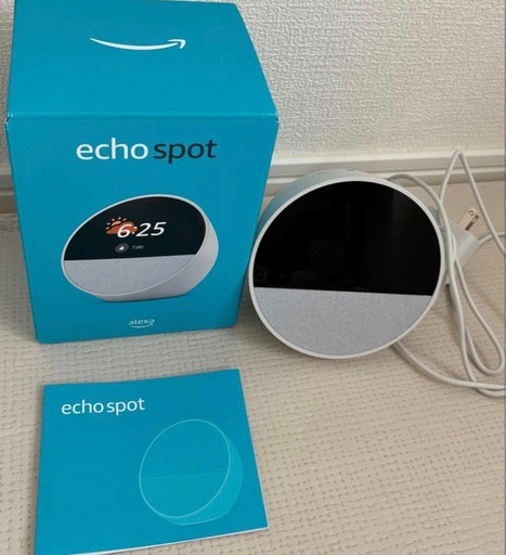 Amazon Echo Spot ホワイト2024年発売