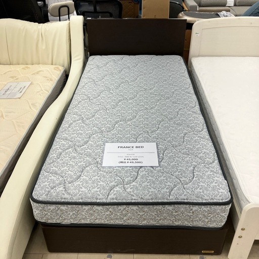 FRANCE BED   シングルベッド　マットレス:RBBN-ジャックダムマットS  　引き出し付き