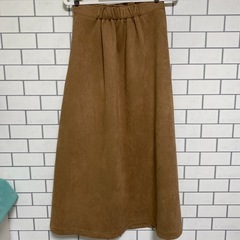 ❤️スエ－ド生地 ロングスカートの画像
