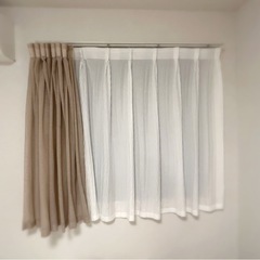 【1/30まで！】リネンレースカーテンsetの画像