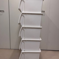積み重ね収納ボックス（5段）の画像