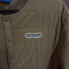 【取引場所相談可】アウトドアoutdoorキルティングジャケット　カーキ　ベージュLサイズの画像
