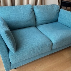 2人用布張りソファ　ニトリの画像