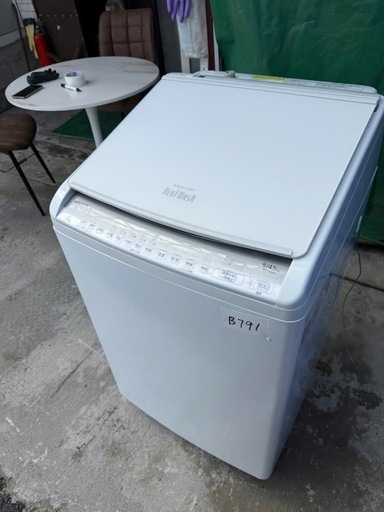 NO B791?福岡市内配送設置無料✨?縦型洗濯乾燥機 ビートウォッシュ ホワイト BW-DV80F-W [洗濯8.0kg /乾燥4.