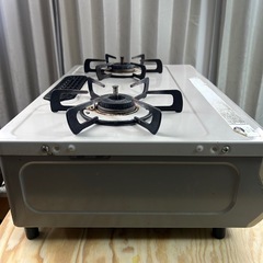 【動作良好・電池付き】リンナイ ガスコンロ KGKM64BE2L 都市ガス用 左強火力の画像