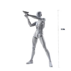 デッサン人形 （男性モデル） 関節可動 スタンド付き ジェスチャー変更可能 モデル人形 漫画モデル 筋肉体型の画像