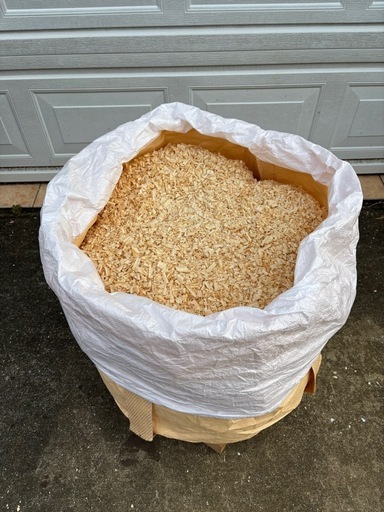 ★おがくず★ミニトン袋4袋【800L】　袋持参1000円引き　実質8000円　小動物　マット　床材　馬小屋　牧場　土壌改良