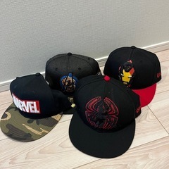 marvel ニューエラ　NEWERA メンズキャップ ベースボールキャップ 4点まとめ売りの画像