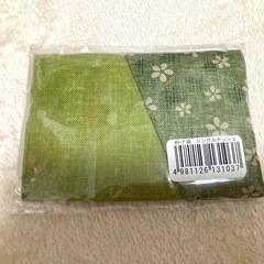 オリーブ染めのティッシュケース　和柄　 和小物  ティッシュ入れ   ファッション小物の画像