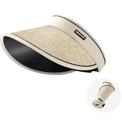 UVカットつば広めサンバイザーの画像