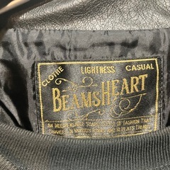 ビームスハート　フェイクレザージャケットL
の画像