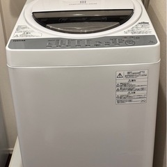 TOSHIBA 白　2018年製 7kgの画像