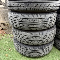 155/65R14 アルミホイルタイヤ付き4本の画像