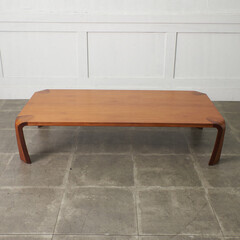 【発送の場合は即購入不可】 天童木工 座卓 ローテーブル ローズウッド 乾三郎 バチ脚 センターテーブル 座敷机 Tendo 和室 和家具 民芸 シンプル ナチュラル 87809の画像