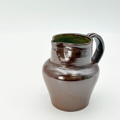 英国 ヴィンテージ ウォータージャグ 陶器 雑貨 水入れ 水差し 花瓶 フラワーベース 花器 ピッチャー イギリス ビンテージ 置物 92818の画像