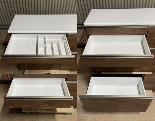 SNT1372 直接取引歓迎 古賀家具工業 キッチンカウンター セイント 120 カップボード キッチンボード 収納 作業台 キッチン