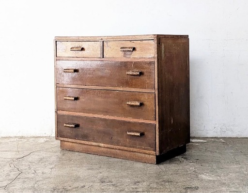 アメリカ製ヴィンテージ ドロワーチェスト 無垢材 USアンティーク家具