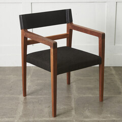 【発送の場合は即購入不可】 モデルルーム 展示品 定価15万 リッツウェル IBIZA FORTE アームチェア ダイニングチェア 椅子 無垢材 Ritzwell イビサフォルテ 95690の画像