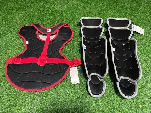 【新品】SSK 一般軟式用 キャッチャー防具 プロテクター&レガース 2点セット