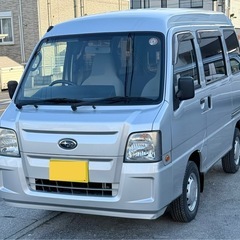 サンバーバン　4WD 5速マニュアル　車検9年7月まで　エアコンパワステ　タイミングベルト交換済　スタッドレスの画像