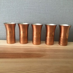 飛鳥堂　純銅製カップ　5個の画像