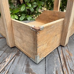 木製ちりとり　昭和レトロ　古道具　掃除道具　　ガーデニングの画像