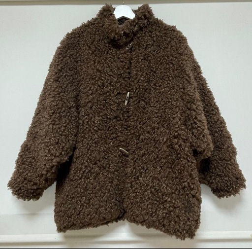 【美品】 CLANE クラネ カールファーショートコート ブラウン サイズ1