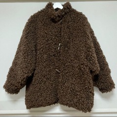 【美品】 CLANE クラネ カールファーショートコート ブラウン サイズ1の画像
