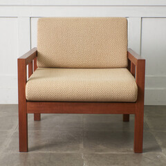 【発送の場合は即購入不可】 ヴィンテージ ラウンジチェア チーク 木製 1人掛け ソファ 北欧 スタイル シングルソファ アームチェア 椅子 ビンテージ モダン 97049の画像