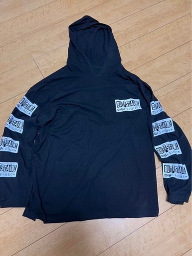 BUTTSTAIN バットステイン ロング フードTシャツXL