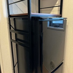 【即決・29日夜引き取り限定】SHARP ノンフロン冷凍冷蔵庫 SJ-14Y-B ブラック 137L＋棚セット｜一人暮らし向け｜東京都府中市の画像