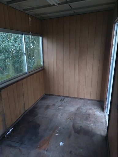 【中古】3.8m ×1.8mユニットハウス  中古プレハブ タイニーハウス 休憩所 簡易ハウス プレハブ小屋 屋外 used prefab container  事務所 倉庫 物置 店舗 仮設