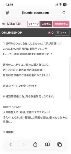 自分でエステ　マシーン