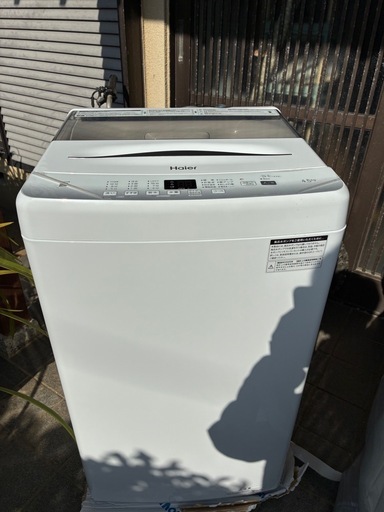 洗濯機 4.5kg ほぼ新品