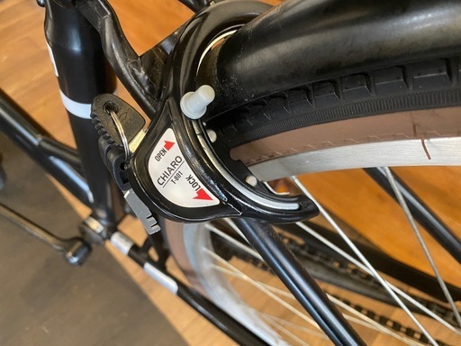 【パンクしにくいタイヤ】26インチ　シングルギア自転車　ブラック