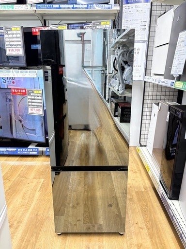 Hisense 2ドア冷蔵庫 HR-G16AM 2023年製 162L