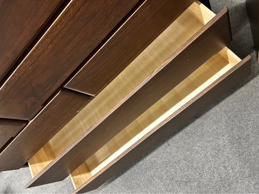 ニトリ天然木ハイチェストモーリー幅120 衣類収納箪笥キャビネット