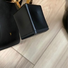 YELLOショートブーツ 黒 ブラック L クロコ スエード ヒールの画像