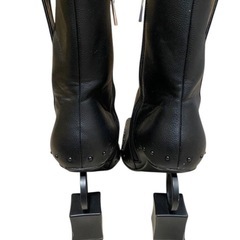 YELLO イエロ ショートブーツ サイドジップ ブラックLの画像