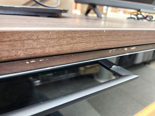 テレビボード 幅140×奥40×高31cm ダークブラウン ローボード 木製 引出し付き TV台 札幌 北20条店