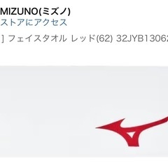 ミズノ　ナップサックとタオルの画像