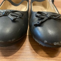 【セレモニー用】女児バレエシューズ 19.0cm ペアマノンの画像