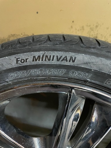 夏タイヤ?205/50R17 メッキ4本セット