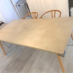 美品 ダイニングテーブル モールテックス 北欧風の画像