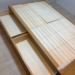 急募！無印良品　セミダブル　オーク材の画像