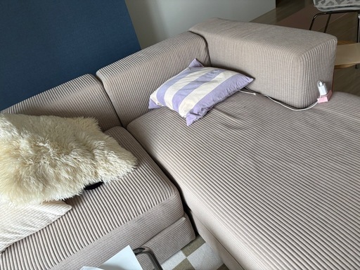IKEA イェッテボJÄTTEBO グレーベージュ 収納機能付きソファ