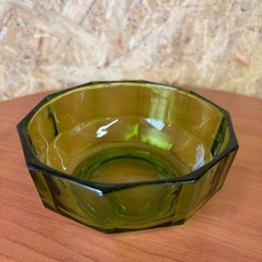 曽我ガラス　グリーン　ガラスボウル　５個の画像