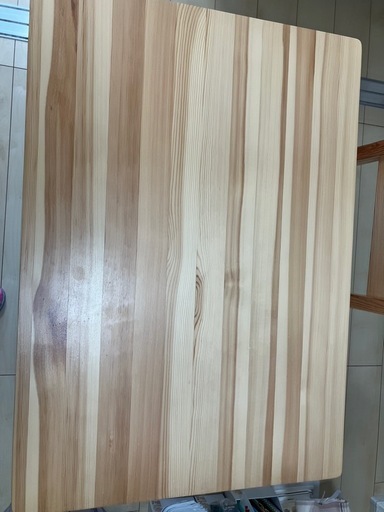 木製の机・イス2脚セット